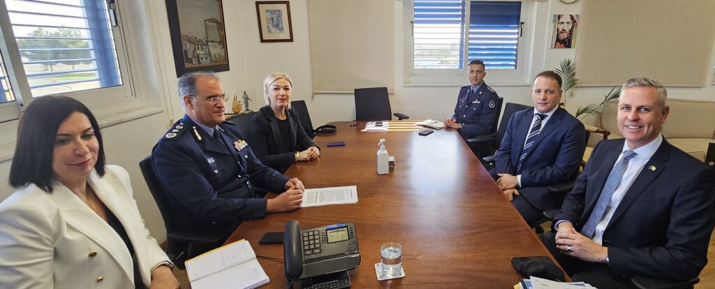 Συνάντηση Αρχηγού Αστυνομίας με αντιπροσωπεία της Υπάτης Αρμοστείας Αυστραλίας σε Ευρώπη, Αφρική και Μέση Ανατολή, και της Πρεσβείας Αυστραλίας στον Λίβανο